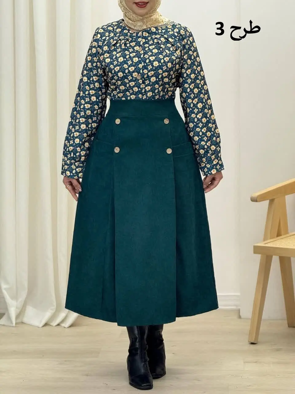 3903-شومیز و دامن هما